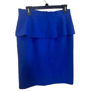 Women's Vince Camuto Blue Ruffle Skirt Size 8
